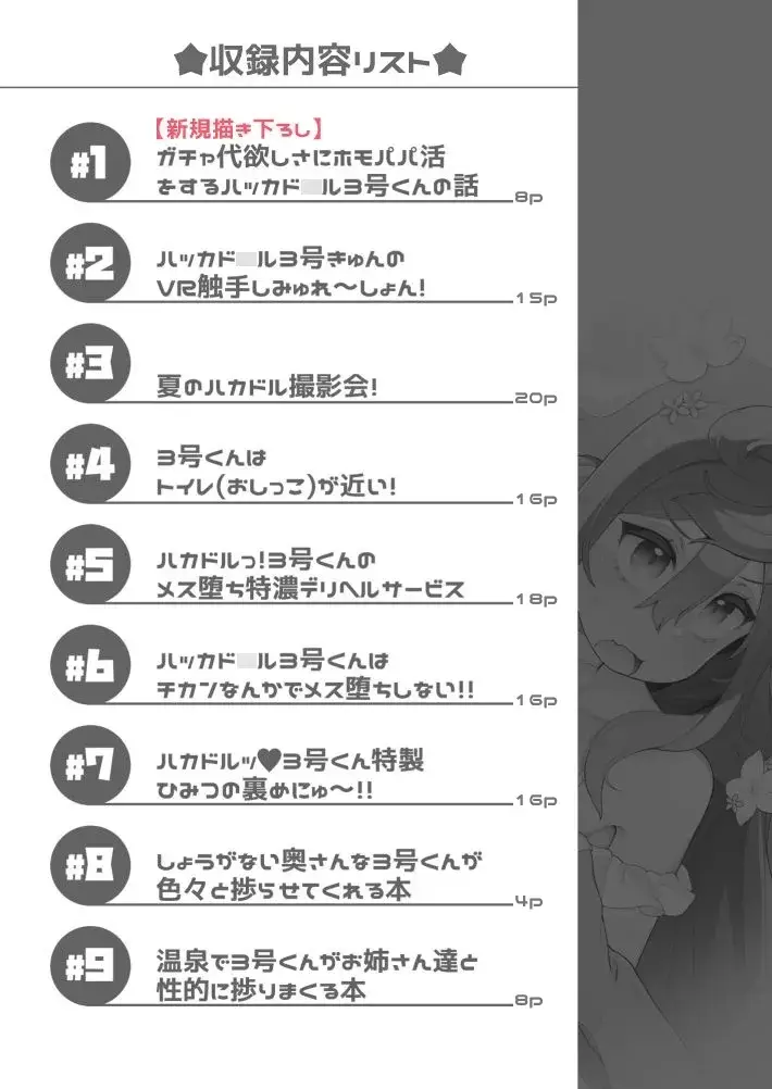 ハカドル3号くんの総集編!3号くんが男達にセクハラホモ交尾されてメス堕ちしていく過程をまとめた本 サンプル画像 7枚目