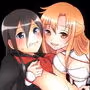 キリトちゃんがかいわすぎたので、女装させて妹と彼女に徹底的にドM責めさせたエロCG