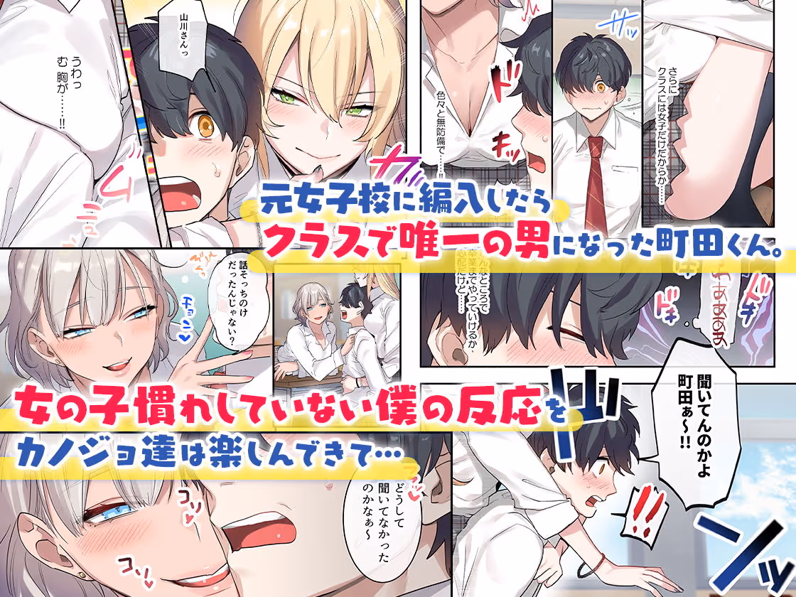 クラスで男は僕一人!?〜可愛いあの子達に囲まれて〜 サンプル画像 1枚目