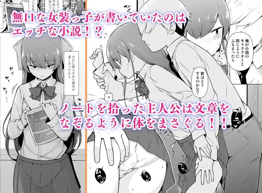 寡黙で無口な女装っ子 サンプル画像 1枚目