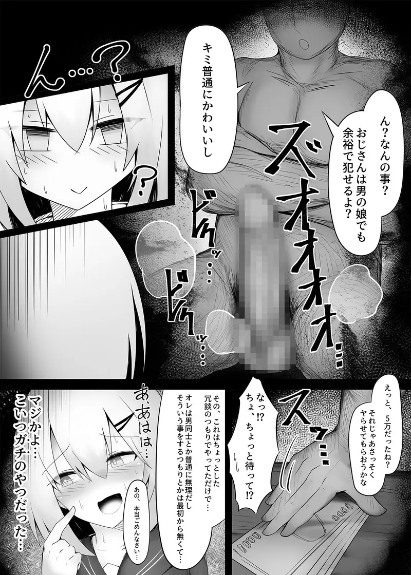 釣りアカ女装男子ですがメス堕ちしてしまいました サンプル画像 3枚目