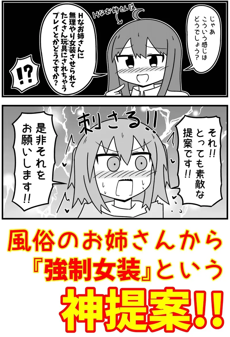 童貞が風俗に行って無理やり女装させられるイメージプレイをする話 まとめ本Vol.5 サンプル画像 1枚目