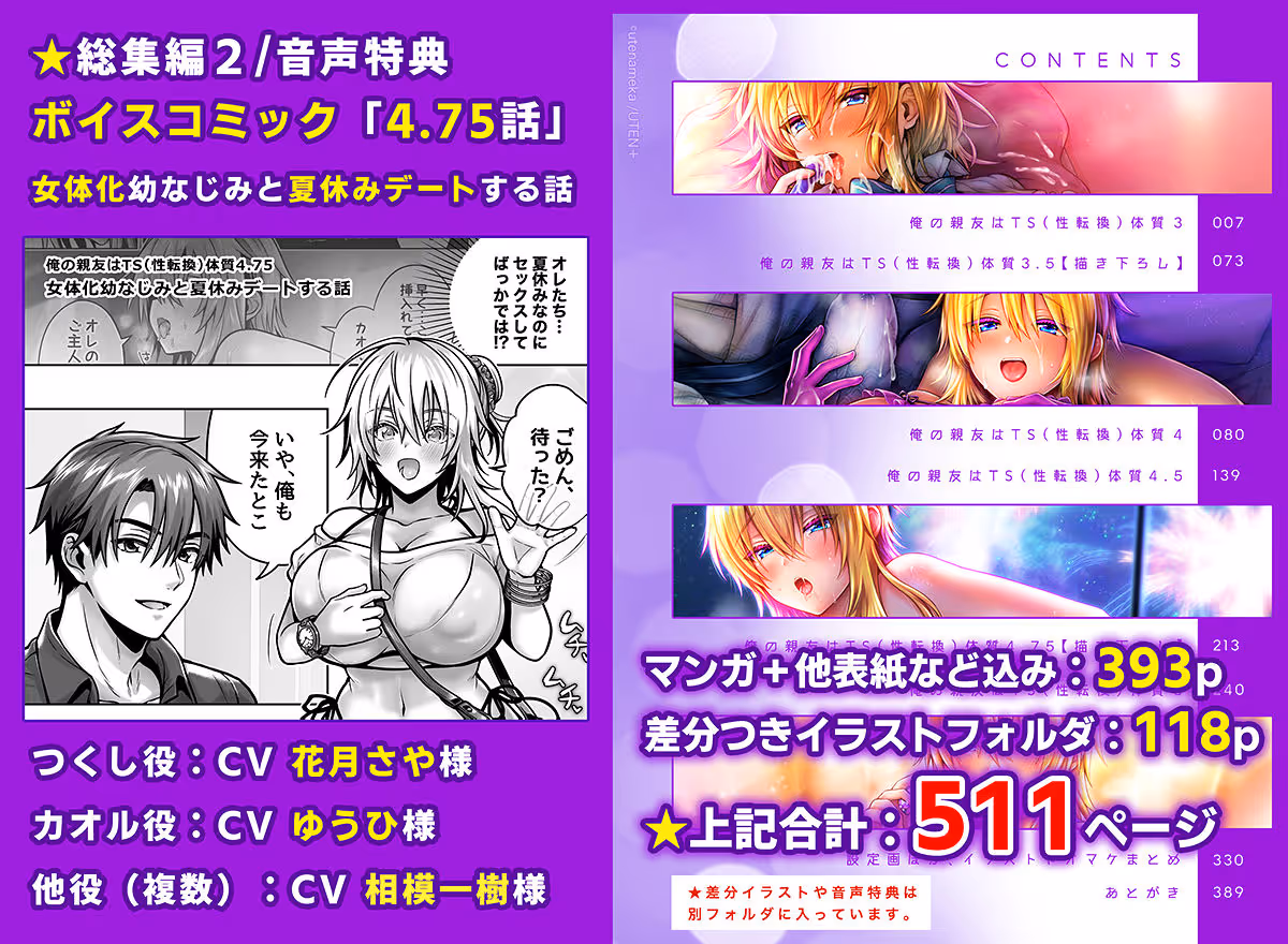 俺の親友はTS(性転換)体質 総集編2 サンプル画像 8枚目