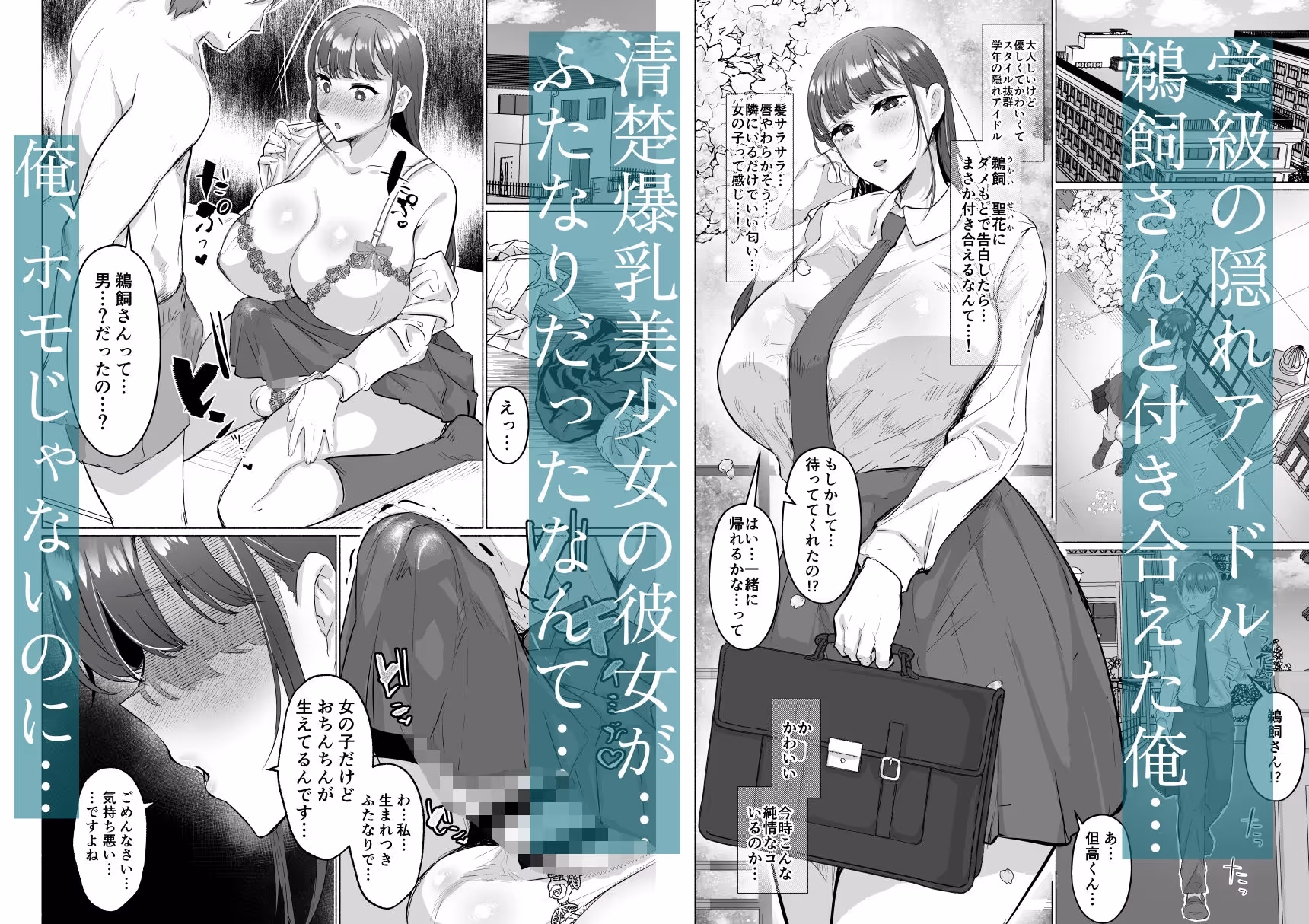 清楚彼女の脳ミソが煮えたぎるふたなりキンタマに侵されて幼馴染から母さんまで周囲のメス全て食い散らかすヤリチンオスになってる… サンプル画像 1枚目