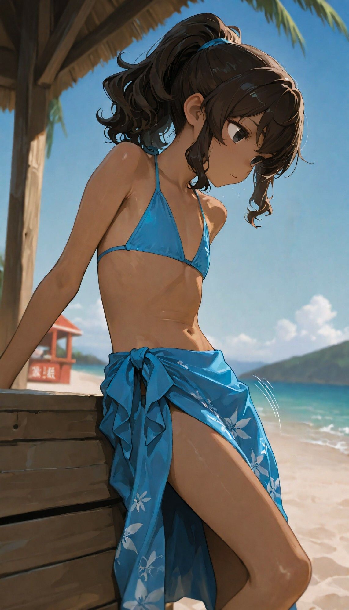 竿村の村民 - ついてる娘 南の島 (1)