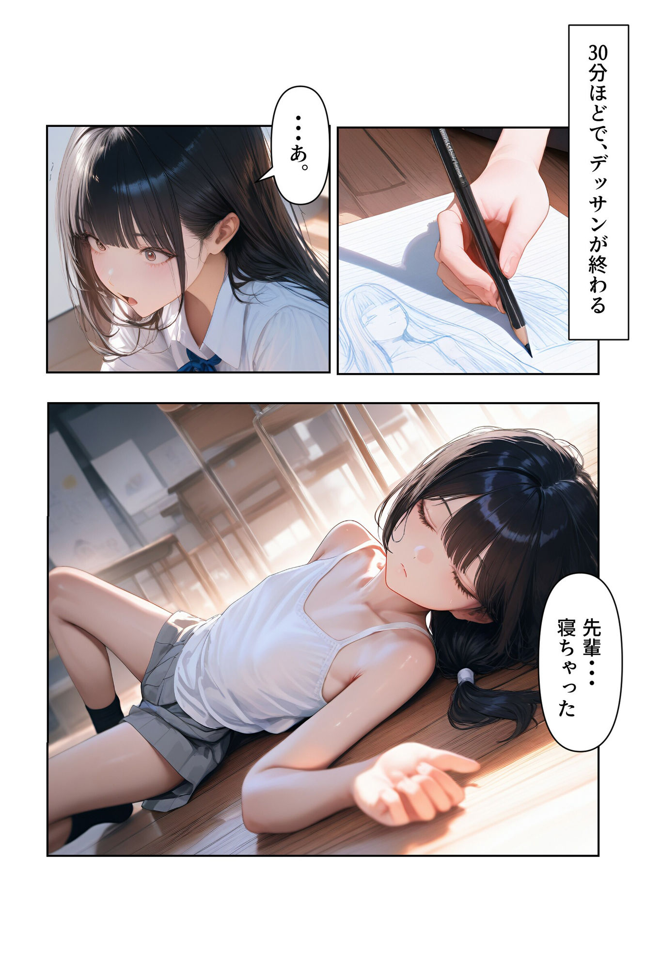 電脳戯画 - 女装男子のJKハーレム生活6 (4)