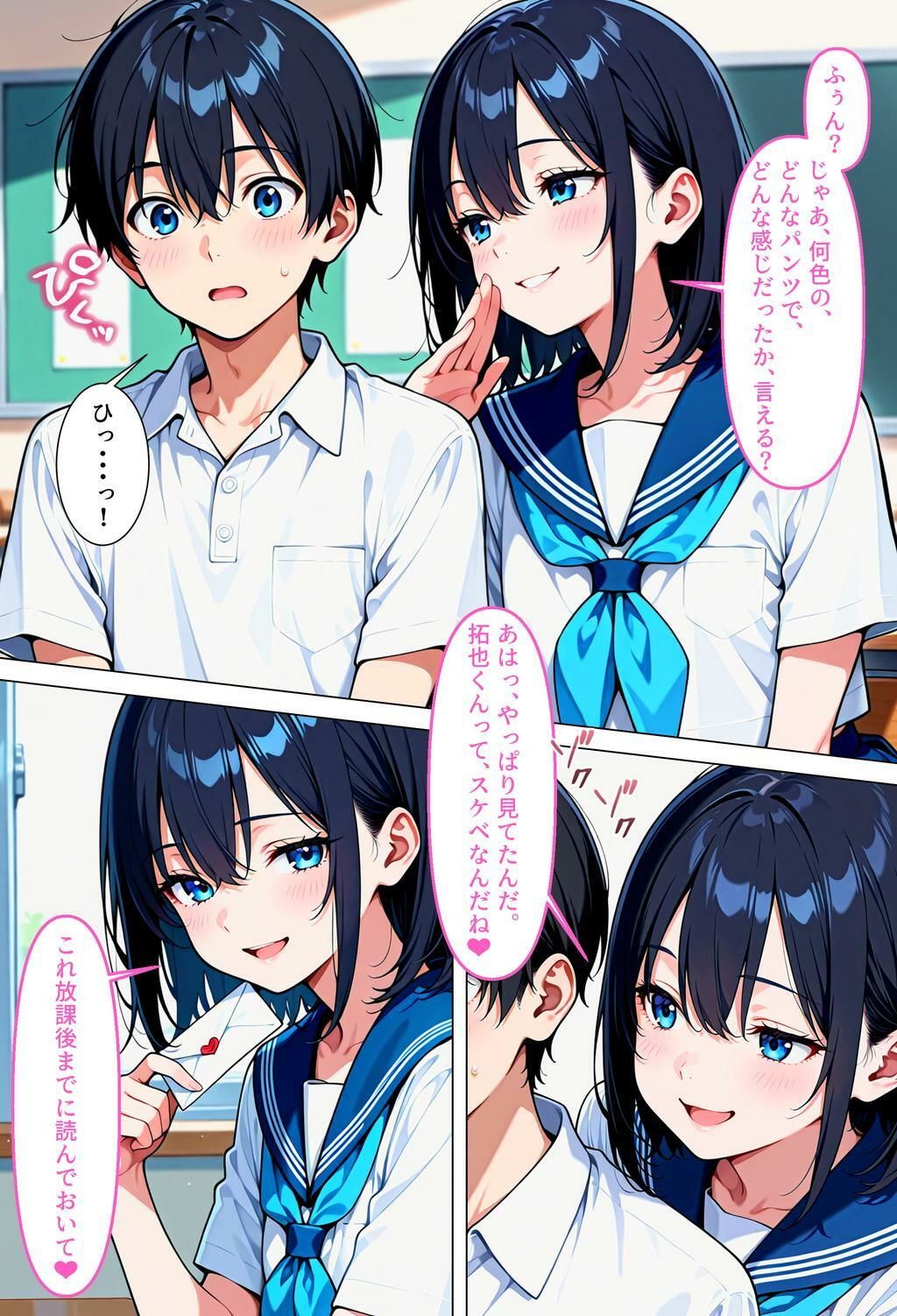 男の娘専門 るぅでぃ屋 - 転校先の女の子が男の娘で、ち♂ち♂でお仕置きされた話 (4)