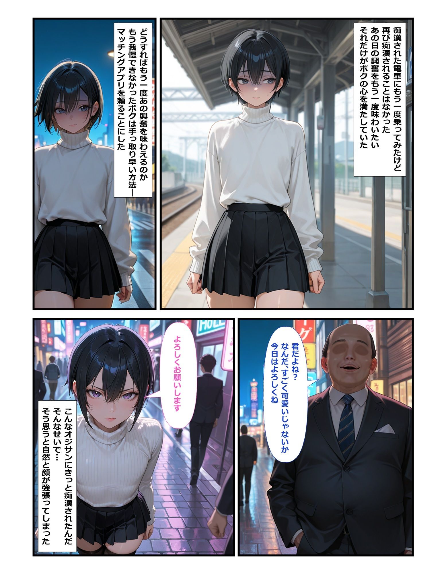 BLUEMOON NOVEL - 女装してたら痴●されちゃった！犯●れる妄想にハマっちゃった！ (10)